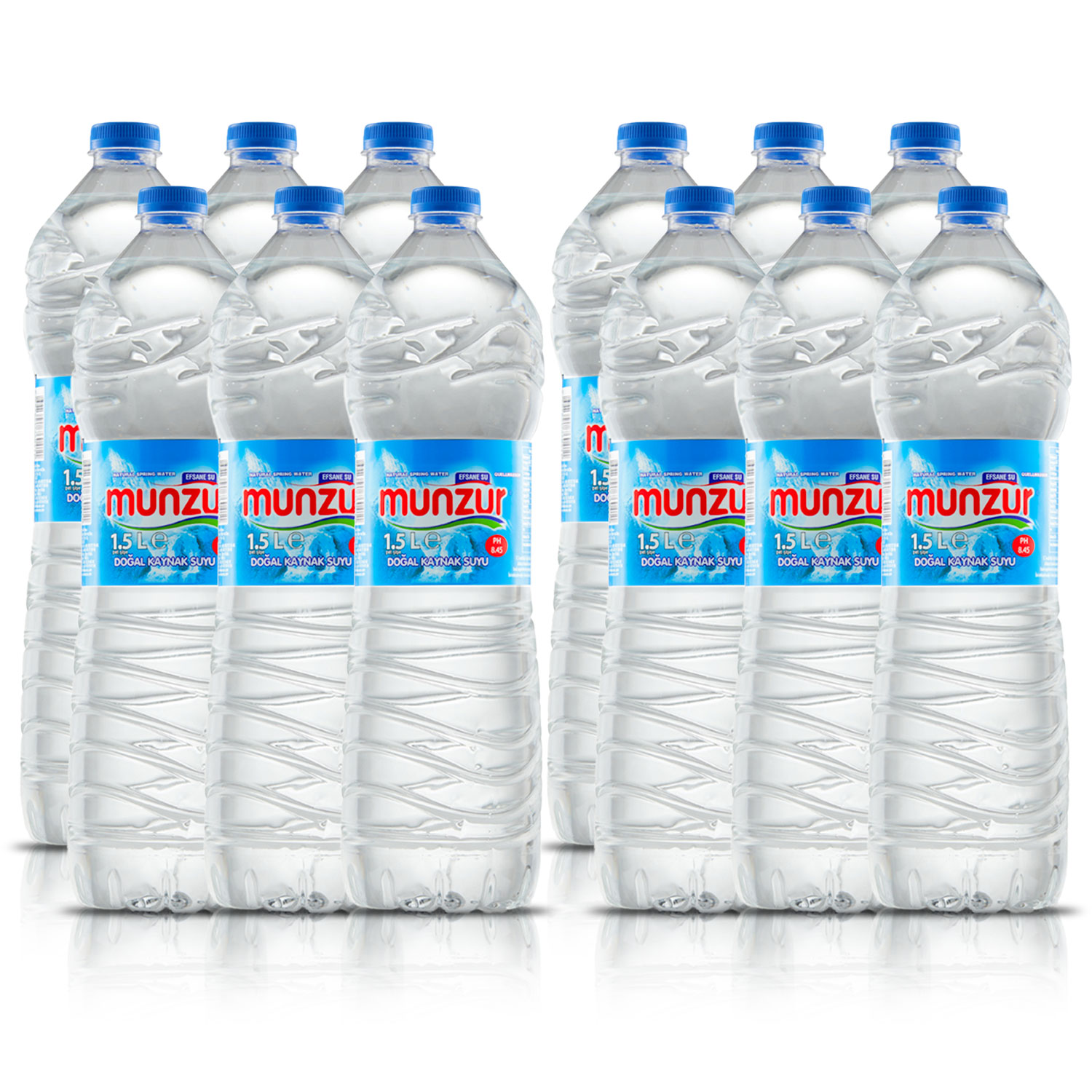 MUNZUR 1.5L PET ŞİŞE SU 12 ADET