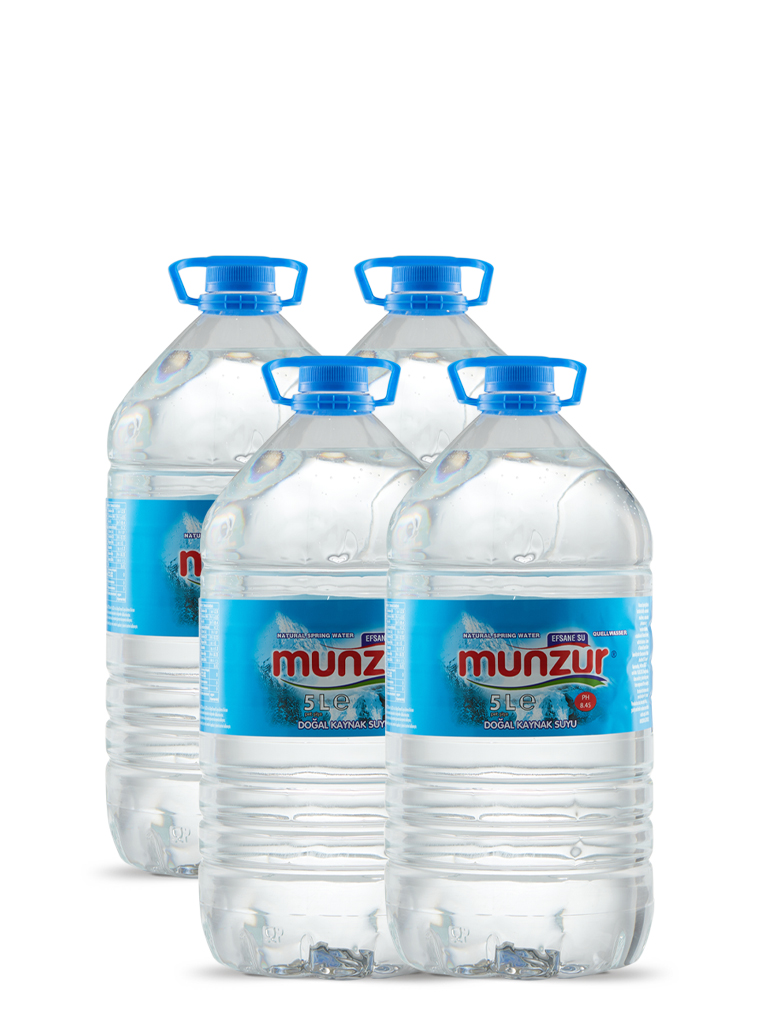 MUNZUR 5LT PET ŞİŞE SU PAKET 4 ADET